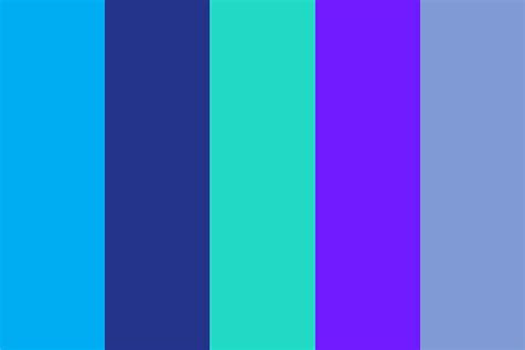 blue random colors Color Palette