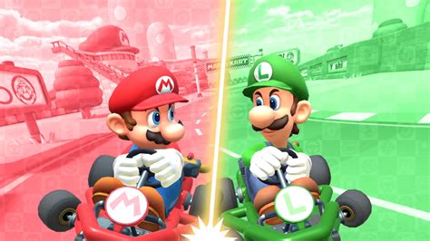 Brothers do battle in the Mario Kart Tour Mario vs. Luigi tour