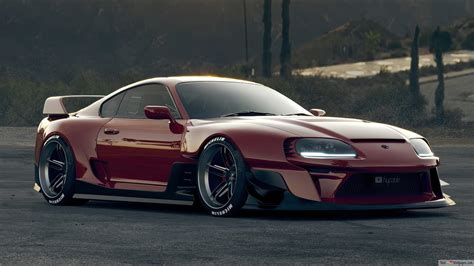 🔥 Free Download Red Modified Toyota Supra mk4 4k Wallpaper by ...