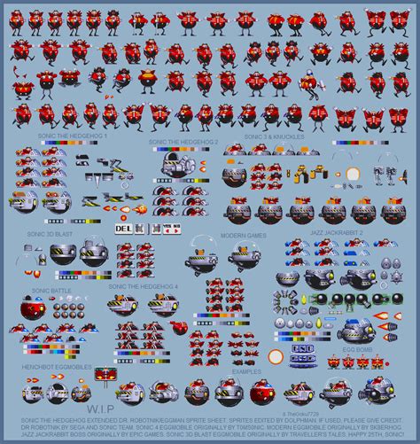 Modern Dr. Eggman Spritesheet by TheGoku7729 on DeviantArt