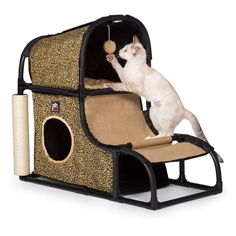 Prevue Pet Products 27" Catville Loft Cat Furniture, Leopard - Walmart ...