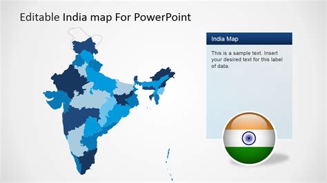 Editable India Map Template for PowerPoint - SlideModel