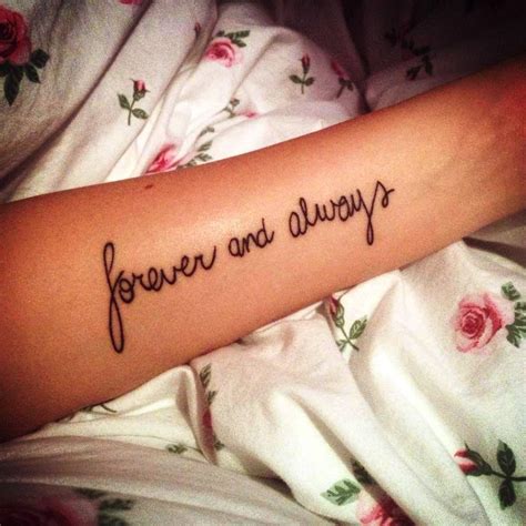 Forever and always - Tattoo | Forever and always tattoo, Always tattoo ...