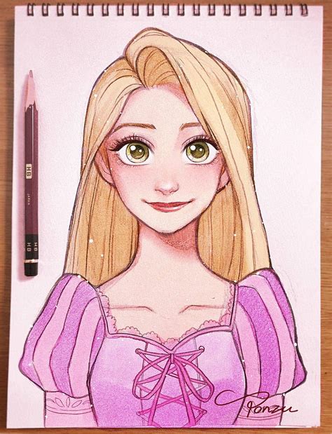 Disney Princess Drawings Rapunzel