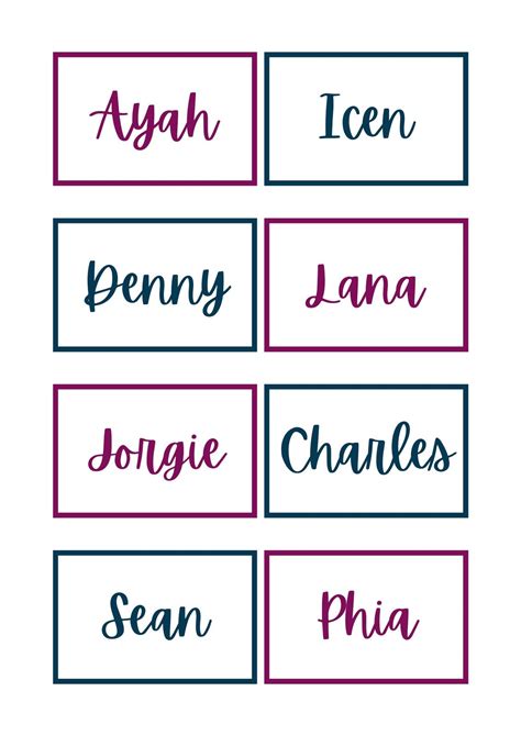 How To Create Printable Name Tags - Printable Form, Templates and Letter