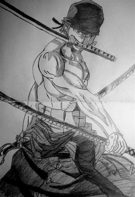 Zoro Sketch at PaintingValley.com | Explore collection of Zoro Sketch