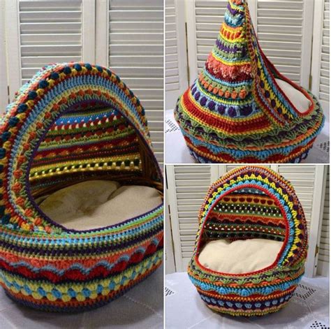 Crochet Cat Cave Ideas You'll Totally Love - The WHOot | Camas de gatos ...