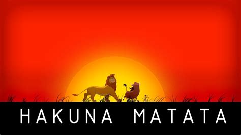 Hakuna Matata text overlay #movies The Lion King #Disney #sunset #Simba ...