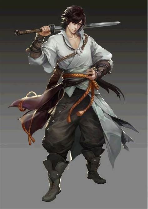 sasuke uchiha, swordsman | Character art, Fantasy character design ...