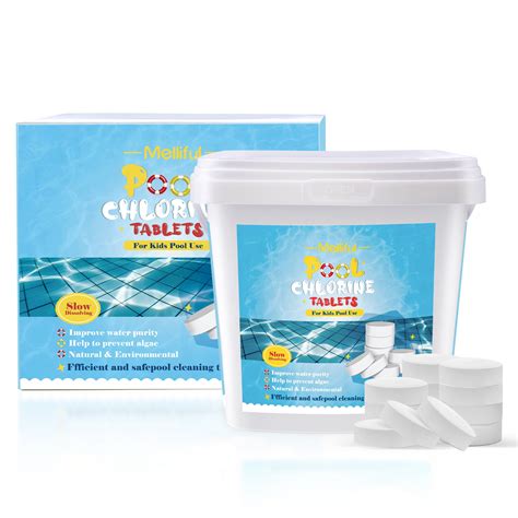 Melliful 330 Pcs Pool Chlorine Tablets, Long Lasting Chlorine Tablets ...