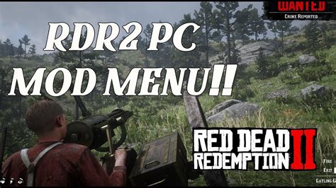 MOD MENU FOR RDR2 PC!! - YouTube