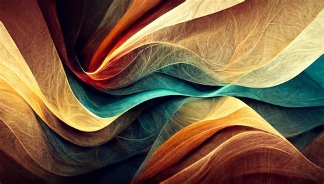 Premium Photo | Dynamic colorful wavy abstract fabric wallpaper ...