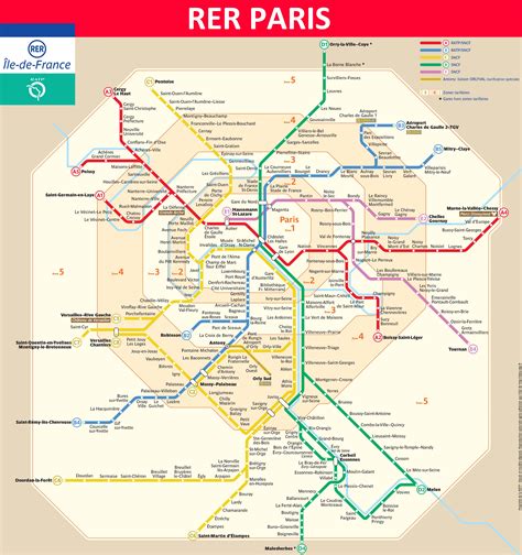 Paris RER Map 2024 - Lines, Schedules, Tickets, Tourist Info