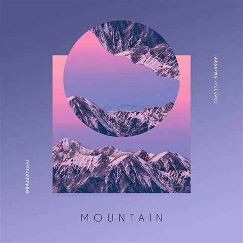 Mountain - Minimal Album Cover Artwork Template | Album cover design ...