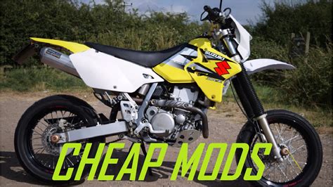 Cheap Supermoto Modifications / Mods #1 (Suzuki DRZ400) - YouTube