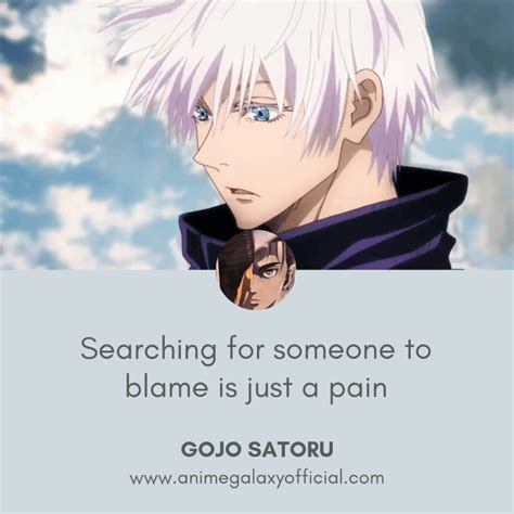 10+ Best Gojo Satoru Quotes In Jujutsu Kaisen - Anime Galaxy