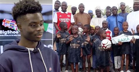 Arsenal and England's Bukayo Saka pays for 120 children to have life ...