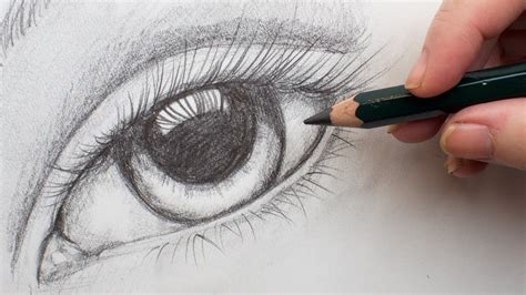 Realistic eye Step by Step Pencil Drawing on paper for Beginners # ...