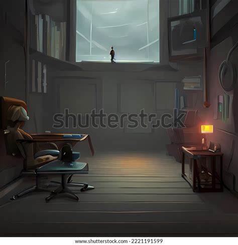 Sci Fi Room Concept Art Idea Stock Illustration 2221191599 | Shutterstock