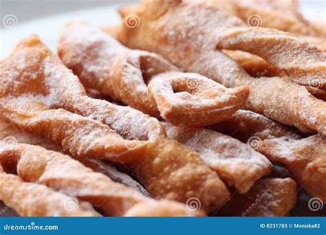 Cookie (faworki, chrust) stock image. Image of shrovetide - 8231783