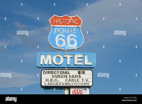 U.S. Route 66 landmarks from the 1950s to the 1960s Stock Photo - Alamy