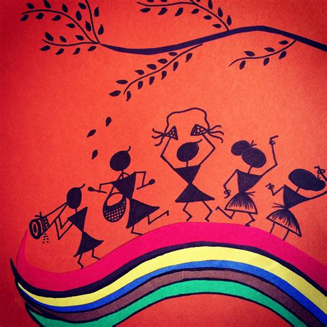 Warli Art | Tribal art drawings, Indian folk art, African art paintings