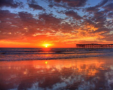 Beach sunset wallpaper, Pacific beach, Beach sunset