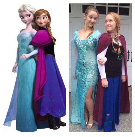 Ana and Elsa frozen! | Frozen costume diy, Frozen costume, Anna ...