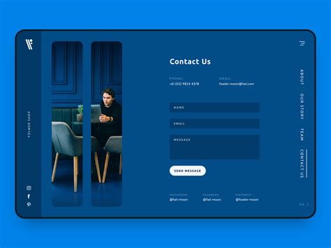 Contact Page Layout by Maryna Serohina on Dribbble