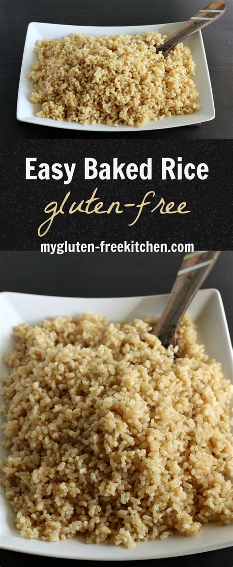 Easy Baked Brown Rice {Gluten-free}