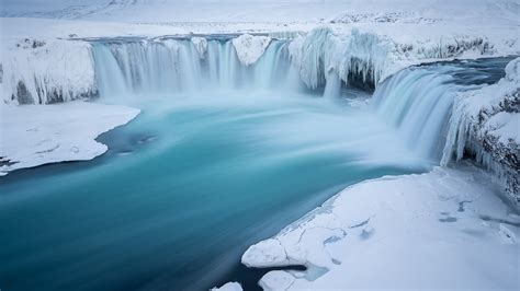 nature, Landscape, Ice, Waterfall, Winter, River Wallpapers HD ...