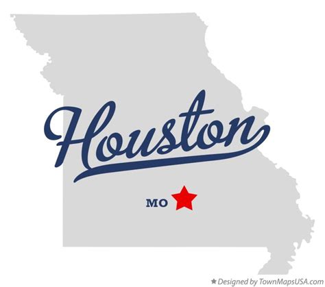 Map of Houston, MO, Missouri