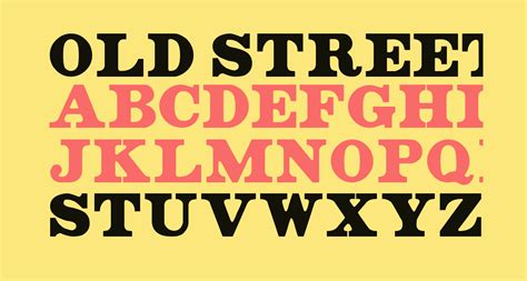 Old Street Sign free Font - What Font Is