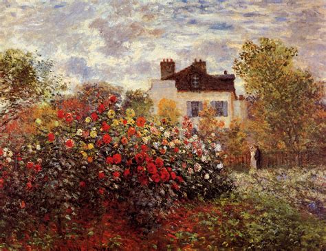 Monet's garden in Argenteuil Sun, 1873 - Claude Monet - WikiArt.org