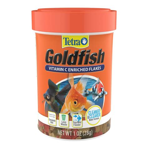 Tetra Goldfish Vitamin C Enriched Fish Food Flakes, 1 oz - Walmart.com ...