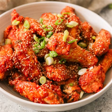 Air Fryer Korean Fried Chicken Recipe (Yangnyeom Chicken)