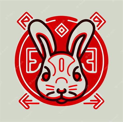 Premium Vector | Year of the rabbit 2023 chinese horoscope animal ...