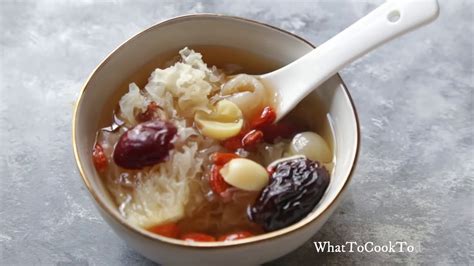 Snow Fungus Dessert Soup (Tong Sui) - YouTube