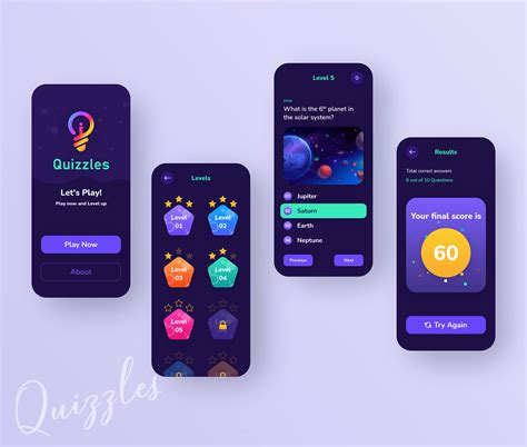 Quiz App UI Design (1) | Images :: Behance