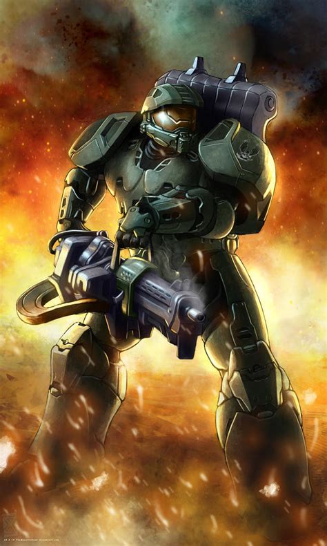 Spartan (WH40k style John-117) by TheMaestroNoob on DeviantArt