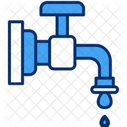 Faucet Icon - Download in Colored Outline Style