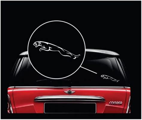 Jaguar Logo Window Decal Sticker | Custom Made In the USA | Fast Shipping