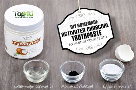 DIY Homemade Activated Charcoal Toothpaste for Teeth Whitening | Top 10 ...