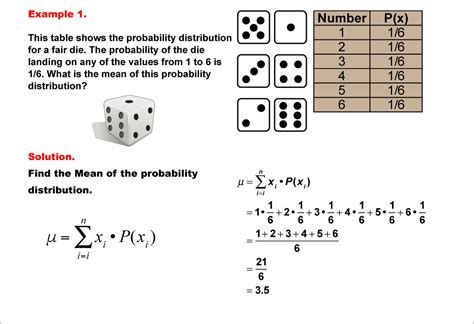 Student Tutorial: Mean of a Probability Distribution | Media4Math