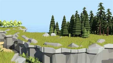 3D asset Low Poly Cliff Pack | CGTrader