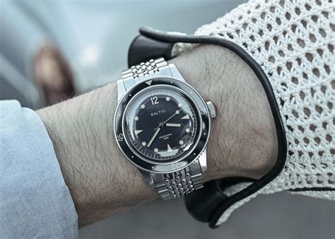 Aquascaphe Classic Black Silver - Baltic Watches