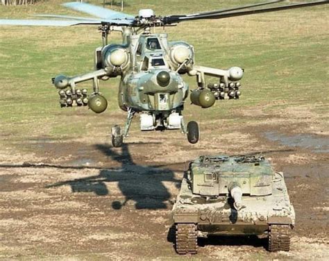 Rare Image Of Russian Mi-28 Flying Over Leopard-2 Tank Resurfaces As ...