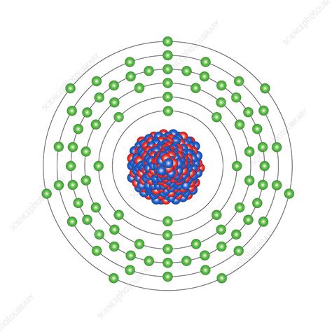 Astatine, atomic structure - Stock Image C013/1642 - Science Photo Library