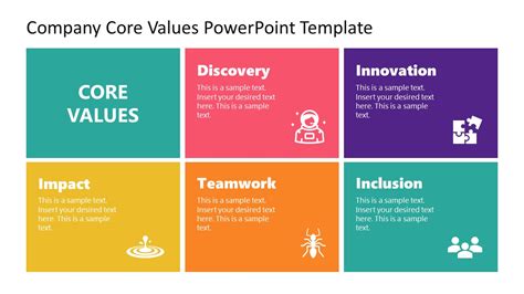 Company Core Values PowerPoint Template - SlideModel