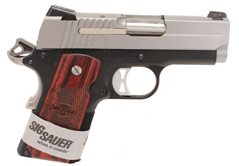 Sig Sauer 1911 Ultra Compact 45 ACP 3.3" Barrel 7 Round Duotone Semi ...